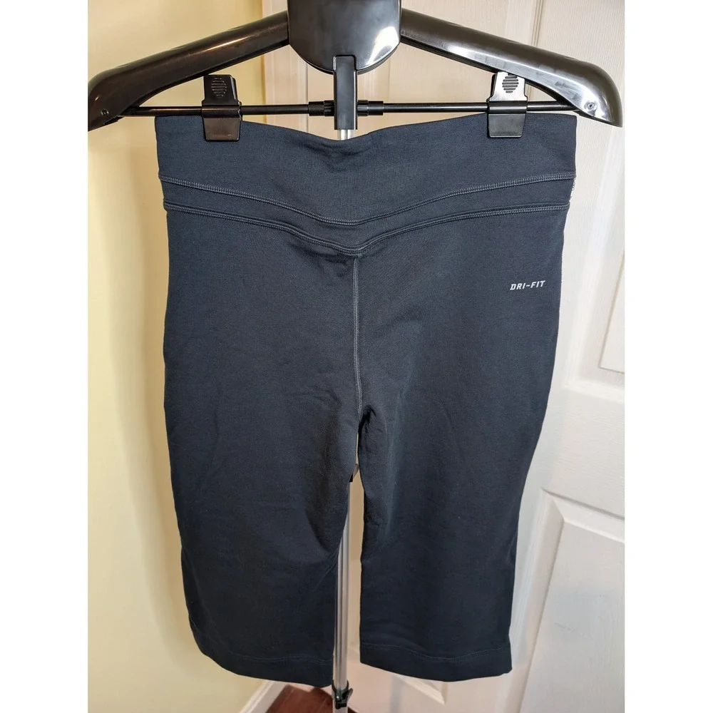 Nike Dri-FIT Leggings Navy Just Do It Capri Cropped Graphic NWT -‎ Size M